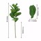 Green 2 Bushes 25" Artificial Fiddle Leaves Stems Party Decorations Supplies